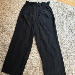Roucha Black Silk Trouser